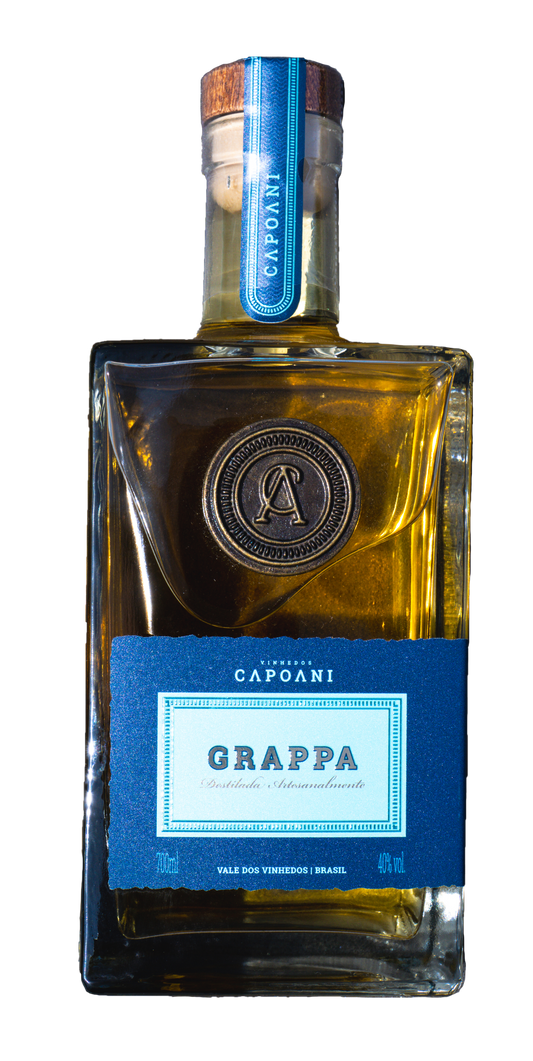 Grappa C/ Caixa de Madeira Personalizada Vinhedos Capoani