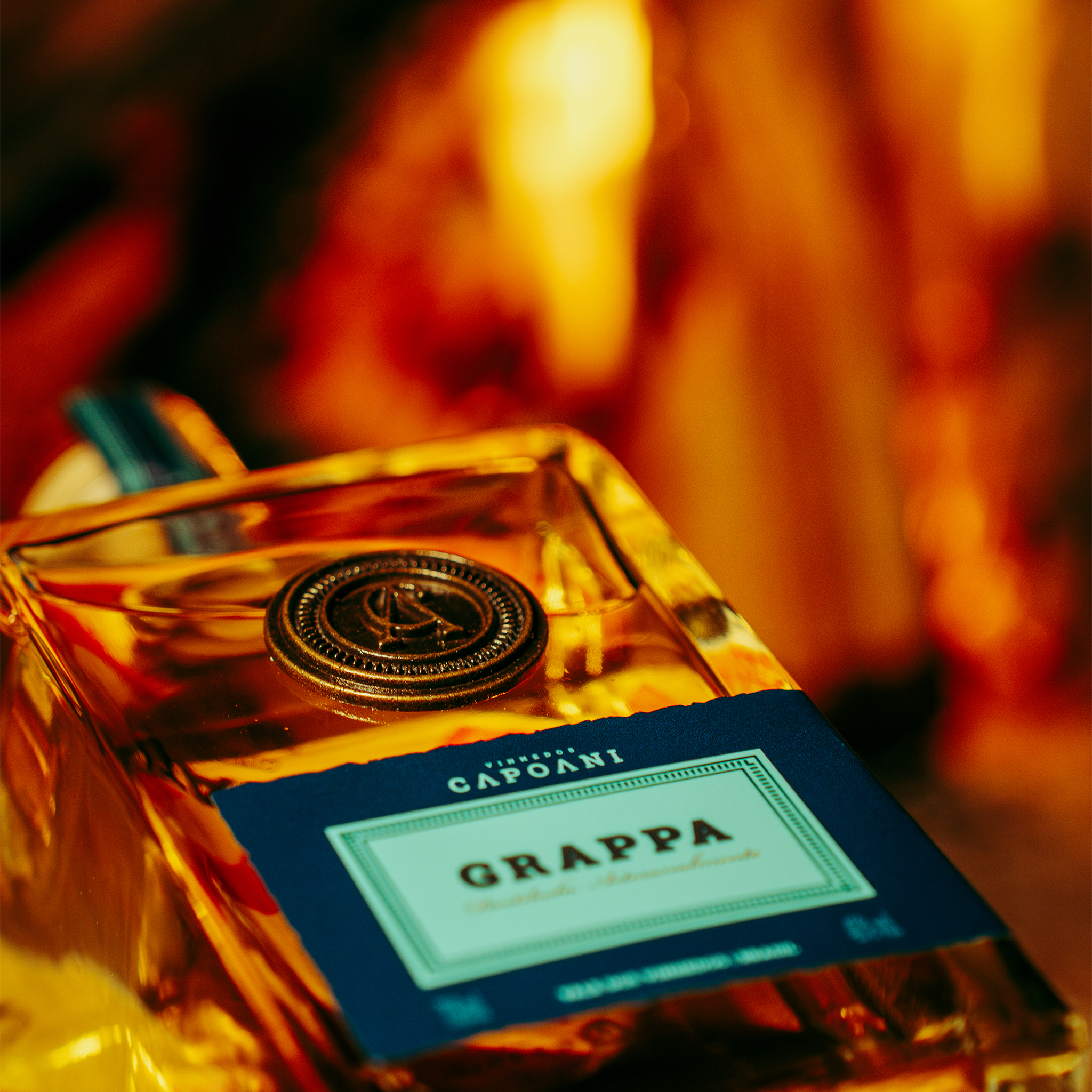 Grappa C/ Caixa de Madeira Personalizada Vinhedos Capoani