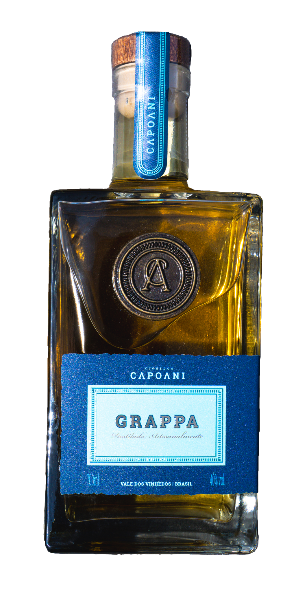 Grappa S/ Caixa de Madeira Vinhedos Capoani