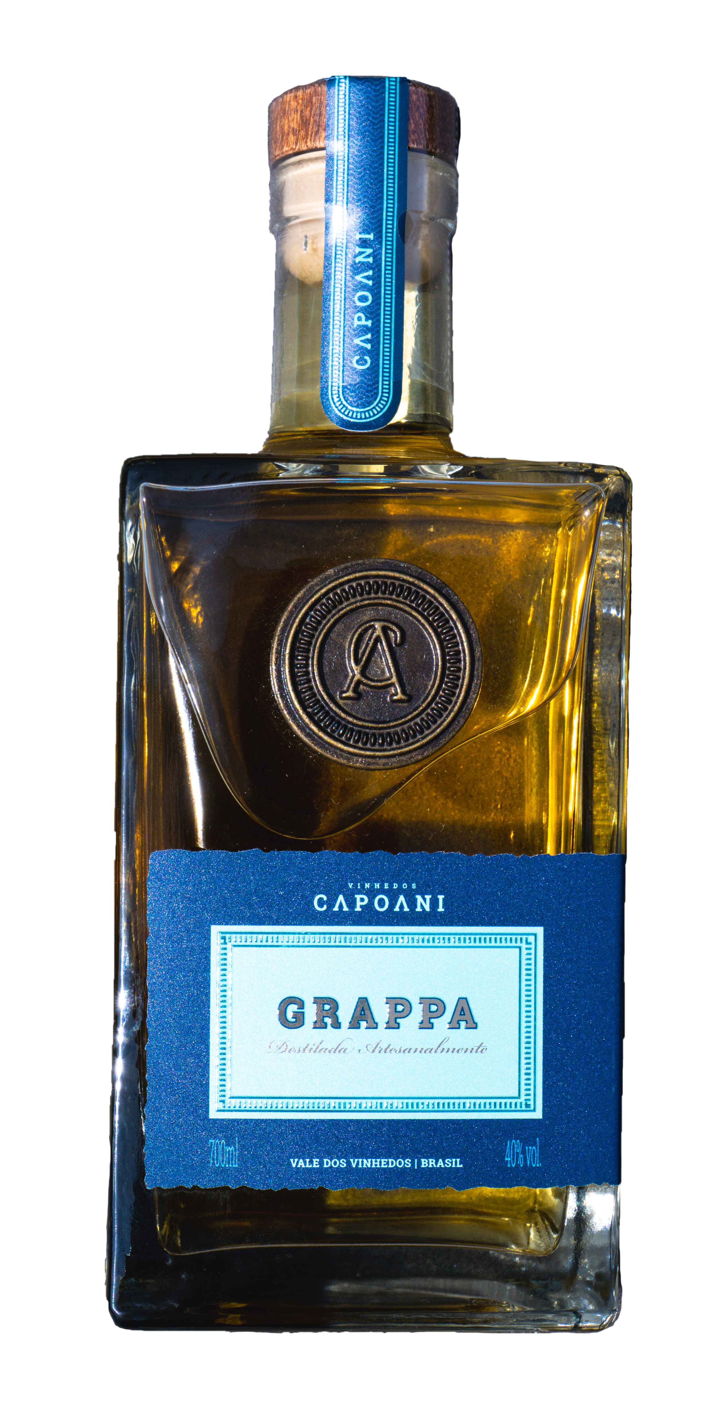 Grappa S/ Caixa de Madeira Vinhedos Capoani
