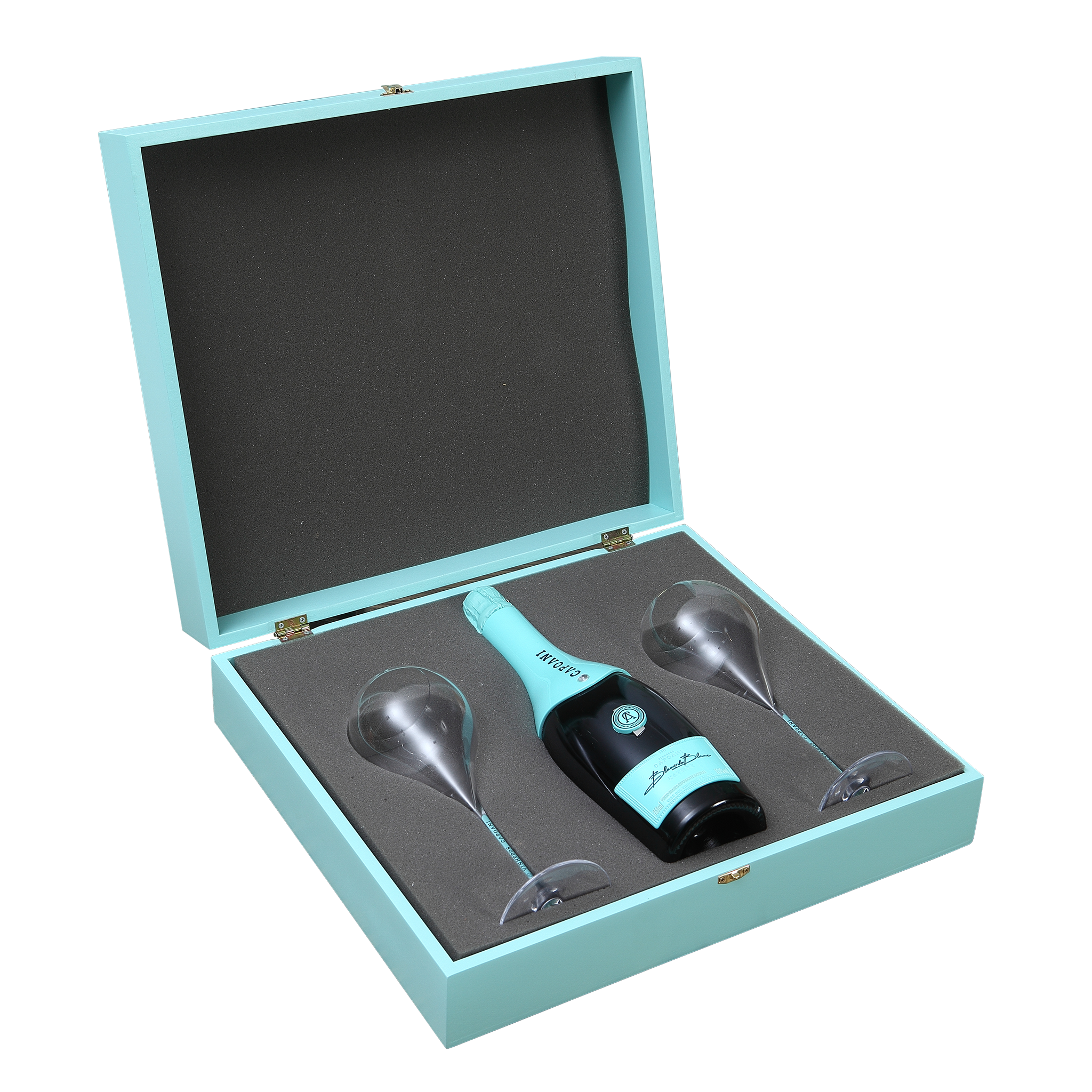 Caixa Madeira Espumante com Blanc de Blanc Brut 2021