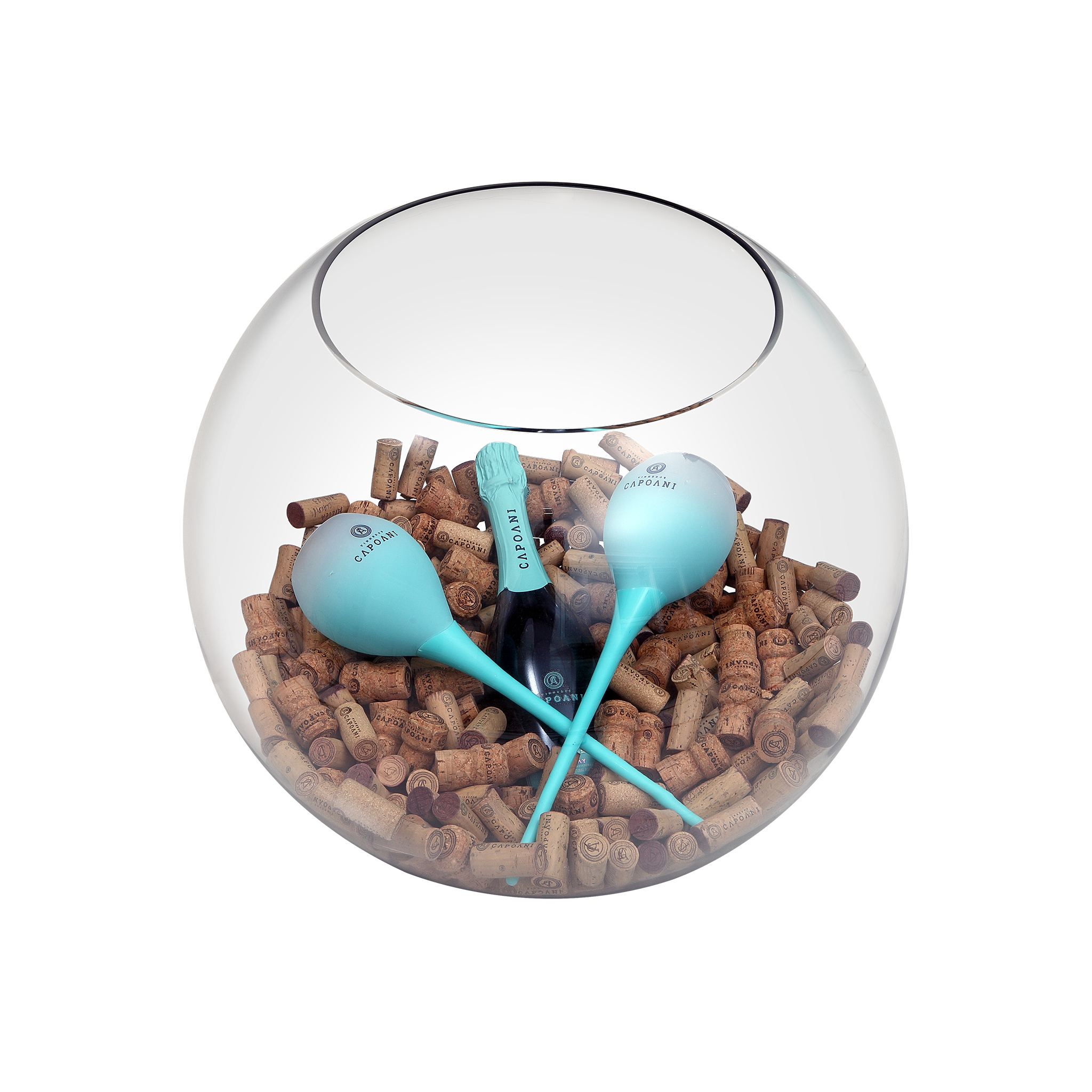 Taça de Acrílico Praia Vinhedos Capoani